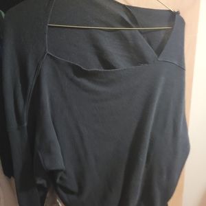 BKE Red off the shoulder sweater